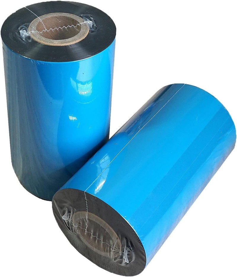 BEUYI 4.33'' x 984' Premium Resin Enhanced Wax Ribbon, 110mm x 300m Black Thermal Transfer Ribbon, Barcode Thermal Label Printer Ribbon, CSO-Ink Outside, 1'' Core for Zebra, TSC, GoDex, Citizen (1 Roll) - Image 1